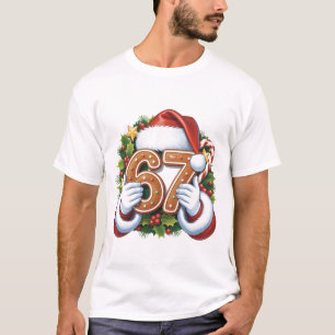 Glad 67-årsdag Gingerbread Jul T-Shirt, T Shirt