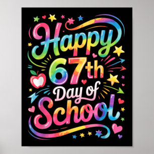 Glad 67 Dagar Av Skolmemet100:e Skoldagen Ti Poster