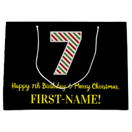 Glad 7-årsdag & God Jul, Anpassat Namn