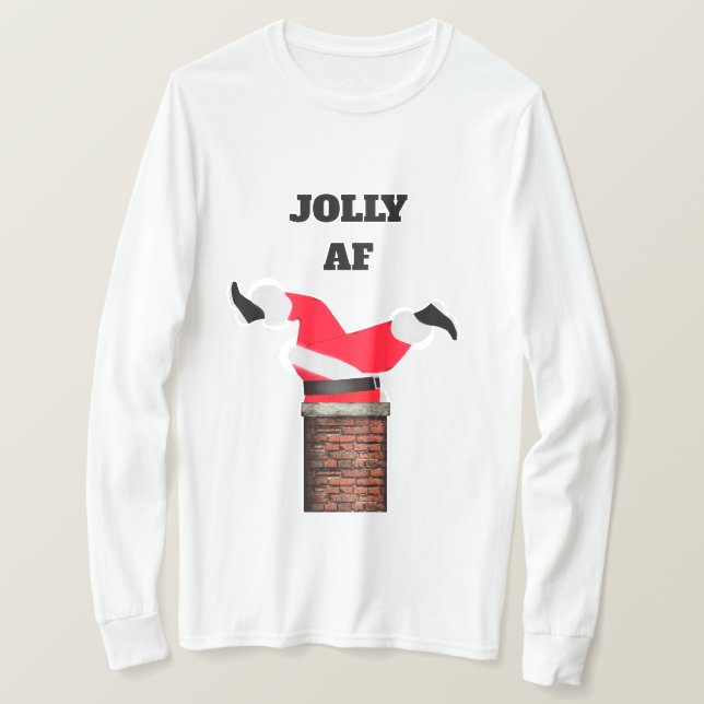 Glad AF Grundläggande T-Shirt (Design framsida)