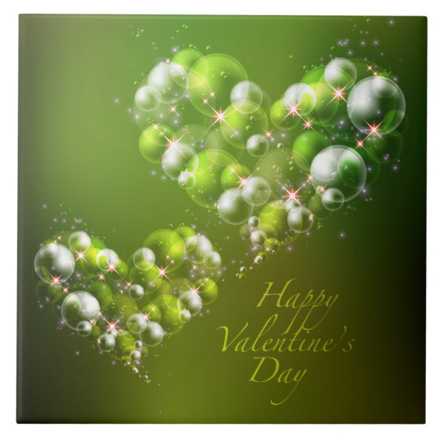 Glad Alla hjärtans dag 19 Kakelplatta (Framsidan)