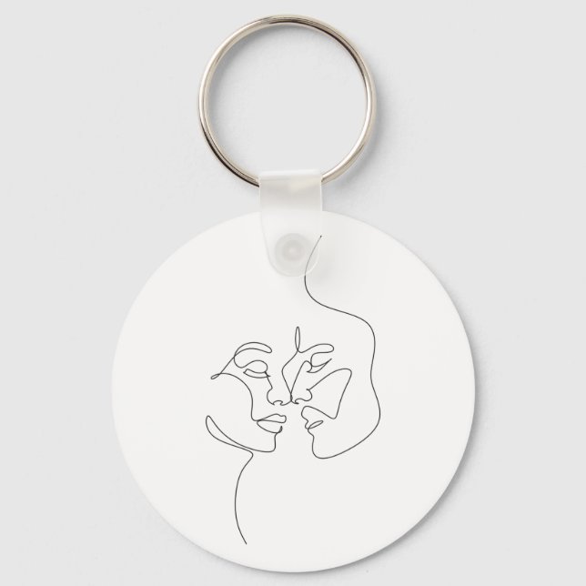 Glad Alla hjärtans dag 2023 - Kärlek Bilder Romant Nyckelring (Framsida)