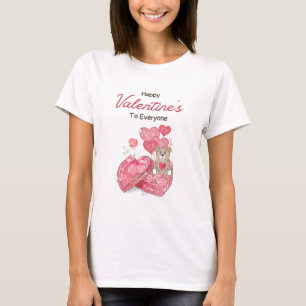 Glad Alla hjärtans dag 2024 - Kärlek Bilder Trendi T Shirt