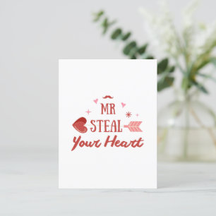 Glad Alla hjärtans dag 2024 - Valentines day hjärt Helg Vykort