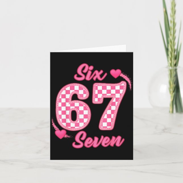 Glad Alla Hjärtans Dag 67 Meme Hjärtan Coquette Sl Kort (Framsida)