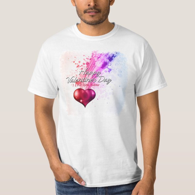 Glad Alla hjärtans dag 6 Shirt Tee (Framsida)