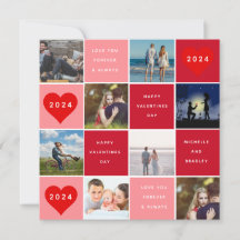 Glad Alla Hjärtans Dag 8 Foto Grid