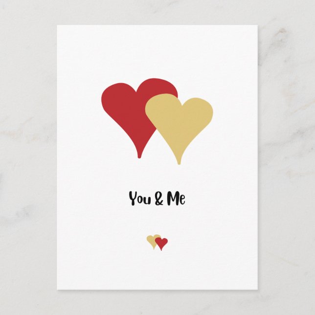 Glad Alla hjärtans dag - Alla hjärtans dag för Äls Helg Vykort (Framsida)