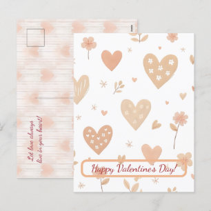 Glad Alla hjärtans dag! Alla hjärtans kort. Helg Vykort