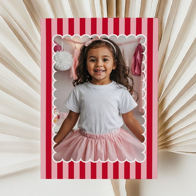 Glad Alla Hjärtans Dag Anpassad Fotografi Modern Anteckningskort (Skapare uppladdad)