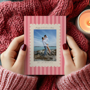 Glad Alla Hjärtans Dag Anpassad Fotografi Modern Julkort