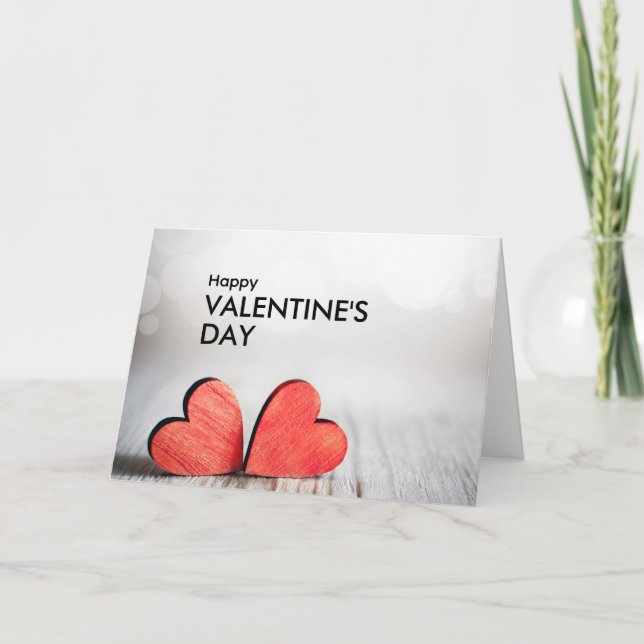 Glad Alla hjärtans dag Anpassade Branded Vikta  Kort (Framsida)