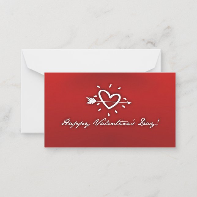 Glad Alla hjärtans dag Anteckningskort (Framsida)