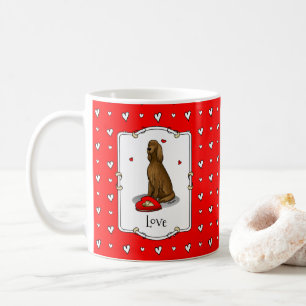 Glad Alla hjärtans dag är min irländska setter (rö Kaffemugg