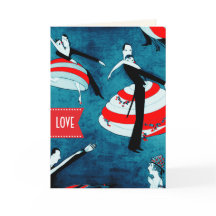 Glad Alla hjärtans dag. Art Deco-hälsningskort