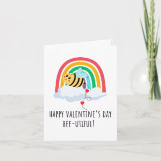 Glad Alla hjärtans dag Bee-utfylld gratulationskor Kort