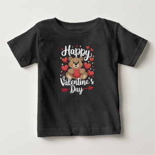 Glad Alla Hjärtans Dag Björn Hjärtan Söta Par T Shirt