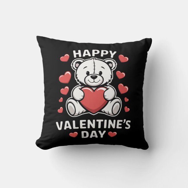 Glad Alla Hjärtans Dag Björn vday  Kudde (Framsida)