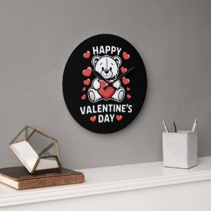 Glad Alla Hjärtans Dag Björn vday Stor Klocka