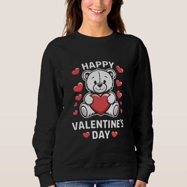 Glad Alla Hjärtans Dag Björn vday  T Shirt (Framsida)