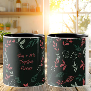Glad Alla hjärtans dag Blomman Mönster Mugg