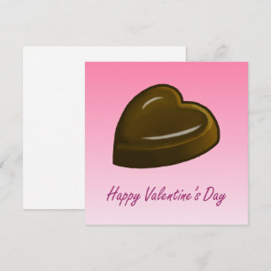 Glad Alla Hjärtans Dag Chokladhjärta Julkort