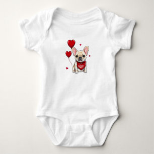 Glad Alla hjärtans dag! Cute fransk bulldog T Shirt