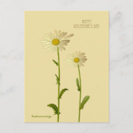Glad Alla hjärtans dag - Daisyns blomma Helg Vykort