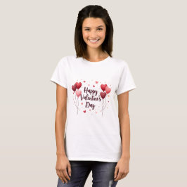 Glad Alla Hjärtans Dag Elegant Kalligrafi T-Shirt