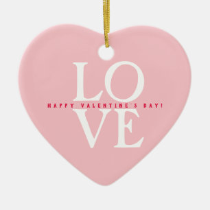 Glad Alla hjärtans dag Elegant Kärlek Romantic ros Julgransprydnad Keramik