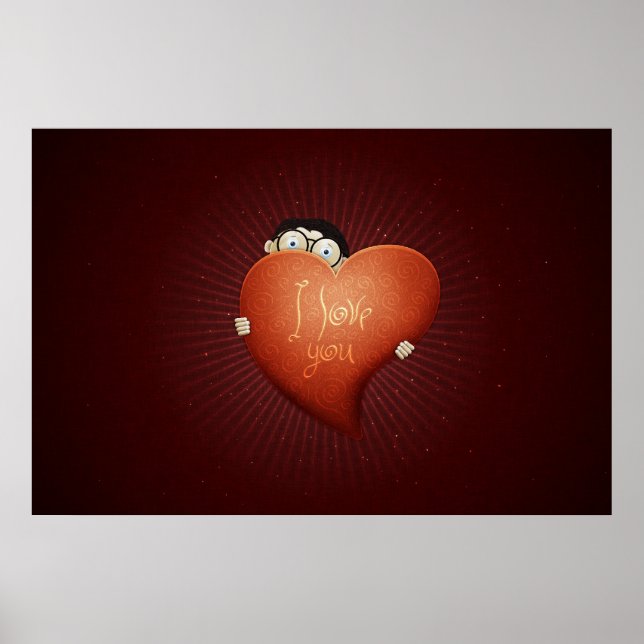 Glad Alla hjärtans dag: En pojke i Kärlek (engelsk Poster (Framsidan)