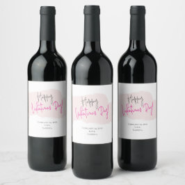 Glad Alla hjärtans dag-etiketter i Vin Vinflaska Etikett
