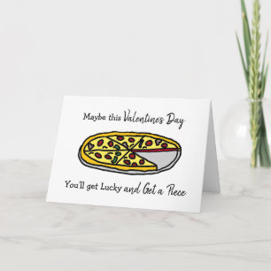 Glad Alla Hjärtans Dag Flirtig Pizza Puns Kort