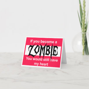 Glad Alla hjärtans dag för en framtida Zombie Helgkort
