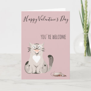 Glad Alla hjärtans dag från Cat Funny Kort