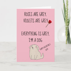 Glad Alla hjärtans dag från Hund Kort