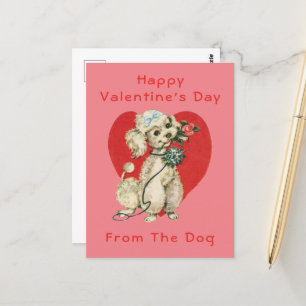Glad Alla hjärtans dag från Hund Vykort