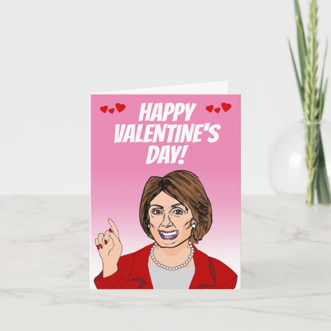 Glad Alla hjärtans dag från Nancy Pelosi Kort (Framsida)