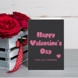 Glad Alla Hjärtans Dag Glitter Kort