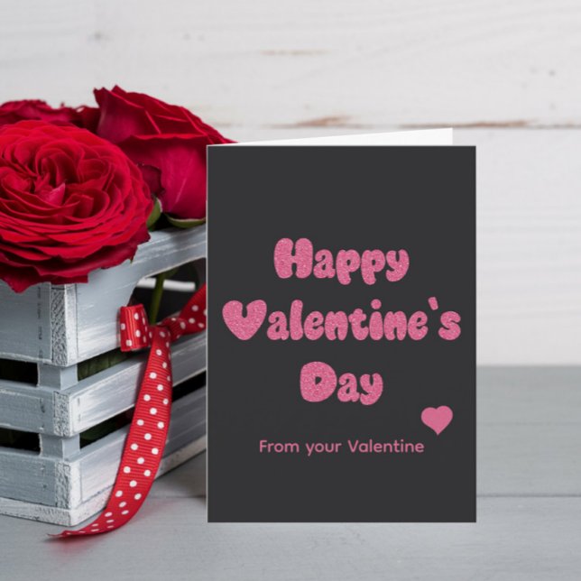 Glad Alla Hjärtans Dag Glitter Kort (Skapare uppladdad)