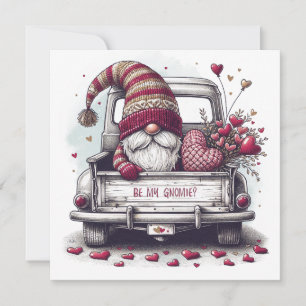 Glad Alla hjärtans dag Gnome Julkort