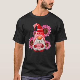 Glad Alla hjärtans dag Gnome med Leopard Sunros T Shirt