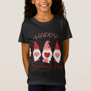 Glad Alla hjärtans dag Gnomes Red Play Hearts Kärl T Shirt