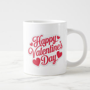 "Glad Alla hjärtans dag Hälsning Design Jumbo Mugg