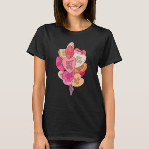 Glad Alla hjärtans dag Heart Balloon Candy Groovy T Shirt