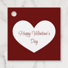 Glad Alla hjärtans dag Heart Cute Red Gåvor Etiketter