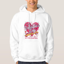 Glad Alla hjärtans dag Heart Manar Hoodie