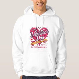 Glad Alla hjärtans dag Heart Manar Hoodie