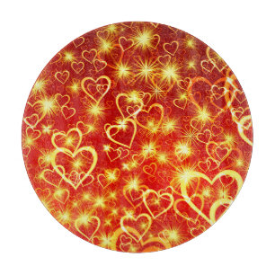 Glad Alla hjärtans dag Heart Shapes Mönster-25622
