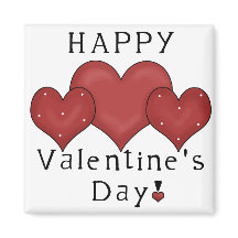 Glad Alla hjärtans dag Hearts D7 - Frig Magnet